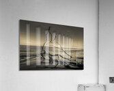 Hunting Island Beach Driftwood Shadows Acrylic Print