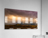 Meandering Sunset Mountain Illuminations  Acrylic Print