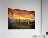 Blue Ridge Parkway Mills Gap Sunset Layers Acrylic Print