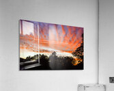 Airplane Contrails in the Sky Acrylic Print