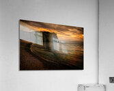 Etretat Cliff Sunset Acrylic Print