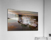 South Carolina Shrimpers at Sunset Acrylic Print
