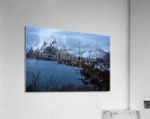 Lofoten Reine Arctic Mountains Landscape Acrylic Print