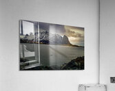 Lofoten  Coastal Road in Winter Acrylic Print