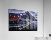 Moskenes Docks in Winter Acrylic Print