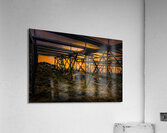 Lofoten Silhouette Cod Rack Sunbeams Acrylic Print