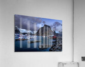 Lofoten Winter Hamnoya  Harbor Acrylic Print
