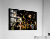 New Years in Frankfurt Fireworks Acrylic Print