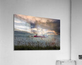 Hilton Head Shrimper Sunrise Acrylic Print