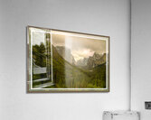 Bordered Yosemite Tunnel View Acrylic Print