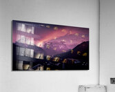 Forno di Zoldo Panorama at Sunset Acrylic Print