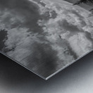 Icefield Parkway Sunset in Black and White Metal print