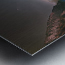 Canadian Banff Lake Louise Sunset Glow Metal print