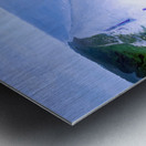 Royal Blue Beach Umbrellas  Metal print