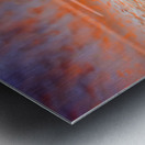 Airplane Contrails in the Sky Metal print