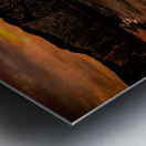 Normandy France Etretat Cliff Sunset Metal print