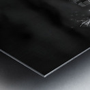 Frankfurt New Years in Black and White Metal print