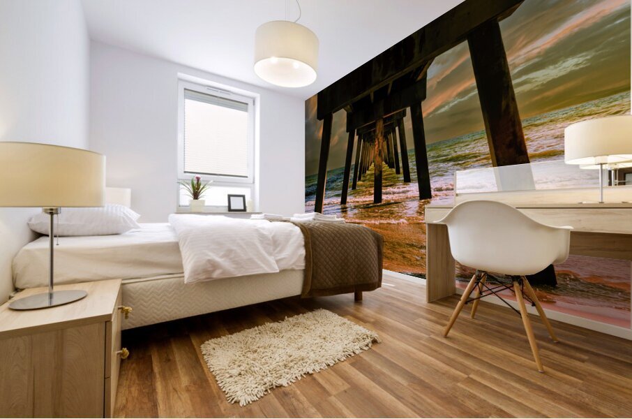 Fort Walton Beach Okaloosa Pier Mural print