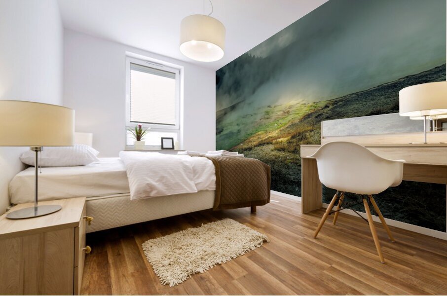 Yellowstone Hot Springs River Palette Mural print