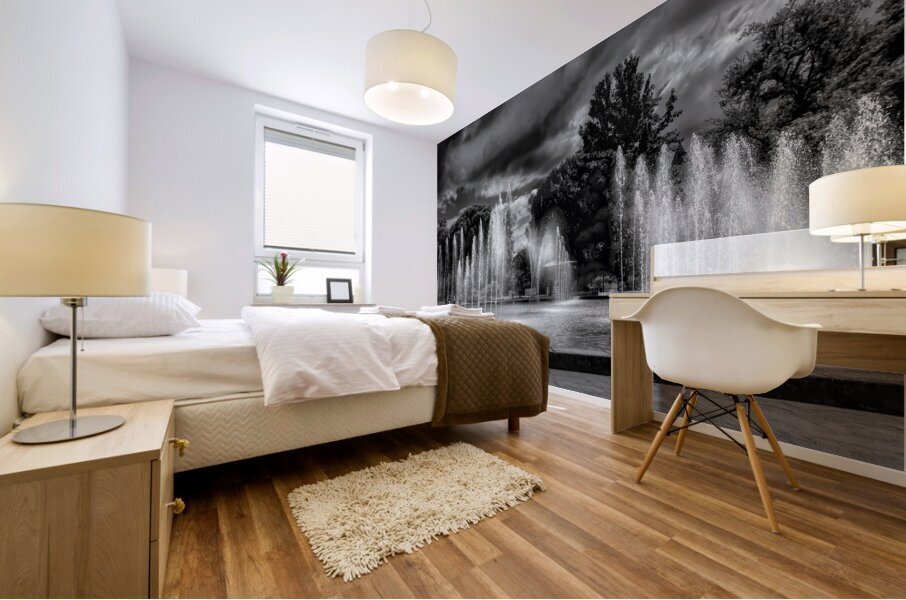 Frankfurt Botanical and Palmengarten Fountains Mural print