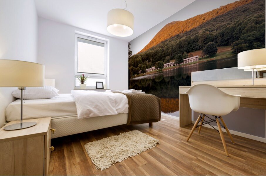 Peaks of Otter Lodge Flat Top Mountain Mural print