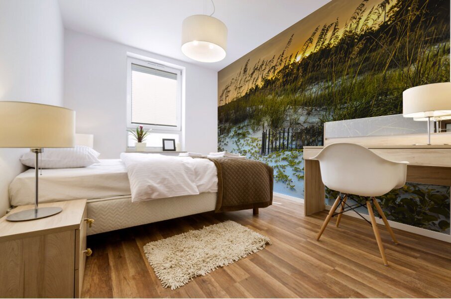 Autumn Sunset Dunes in Hilton Head Mural print