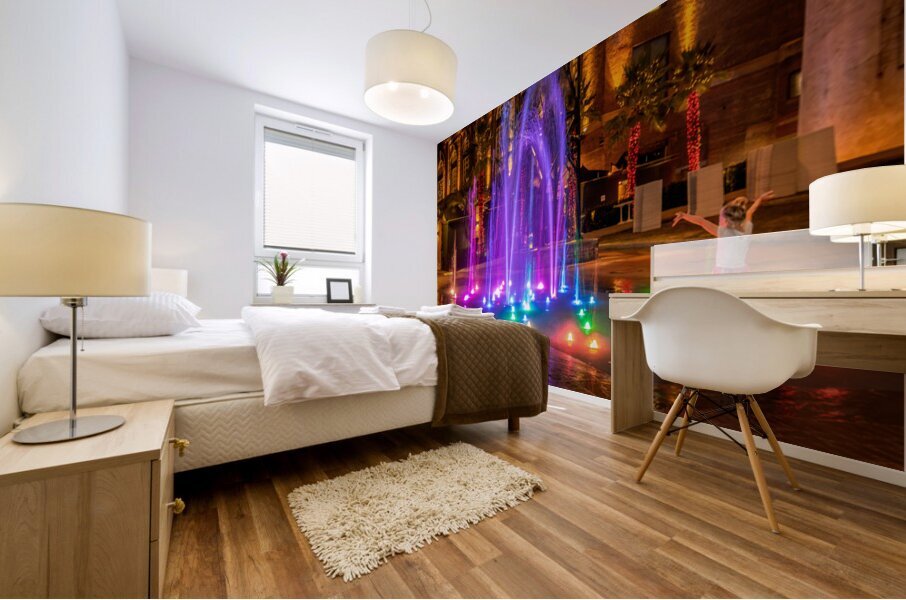 Christmas Magic on the Savannah Riverfront Walk Mural print