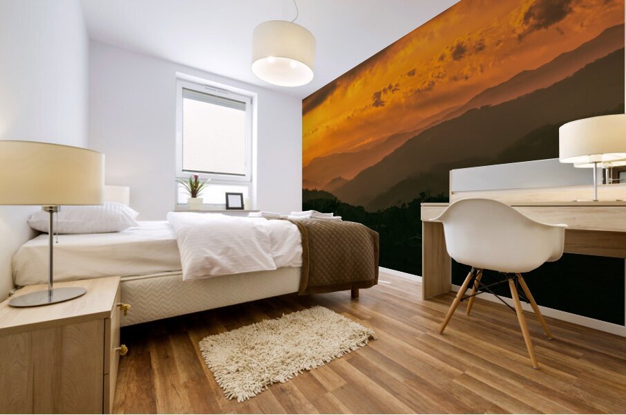 Fire in the Sky Mural print