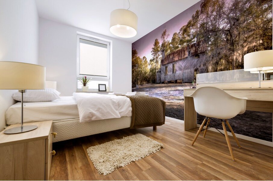 Story of an Old Francis Marion National Forest Church Mural print