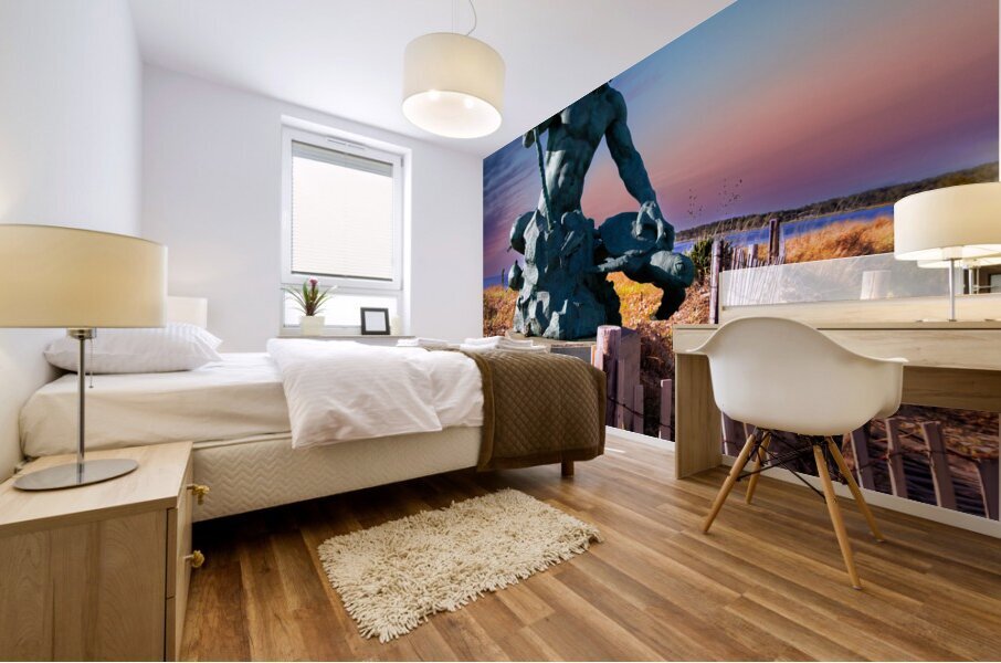 Charles City King Nepture Poseideon Mural print