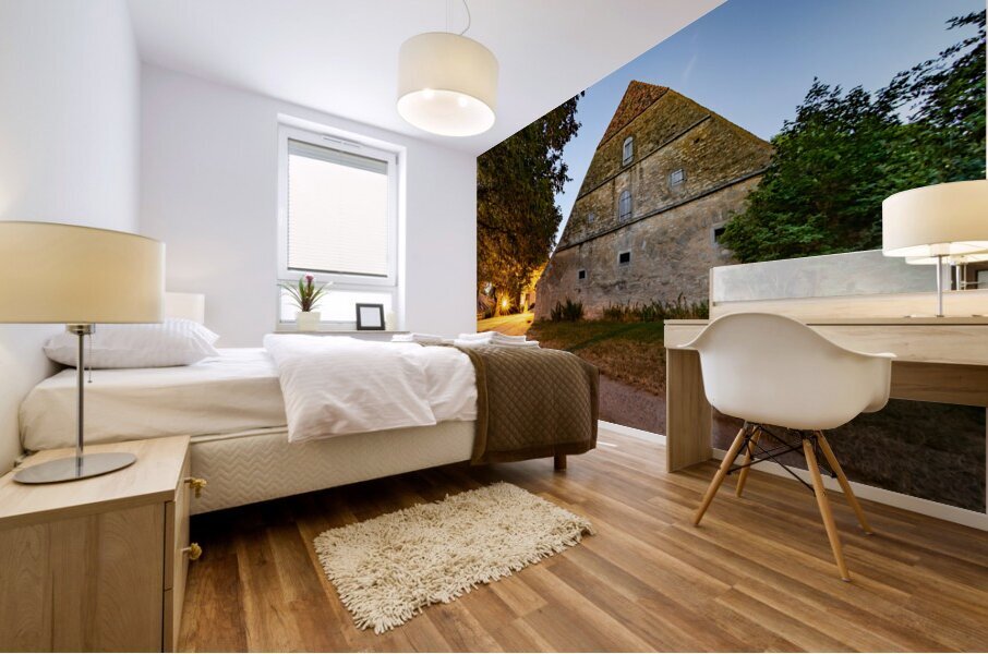 Rothenburg Old Building Mural print