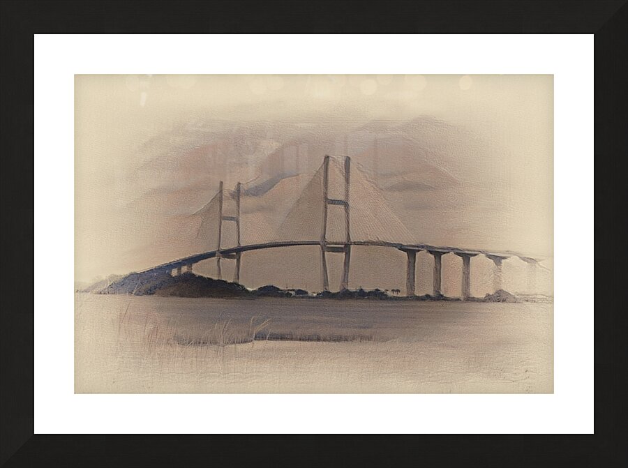 Sidney Lanier Bridge Digital Painting Picture Frame print