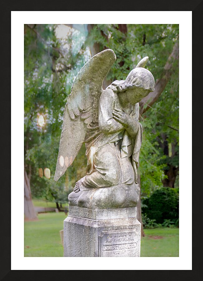 Old City Cemetery Angel Picture Frame print
