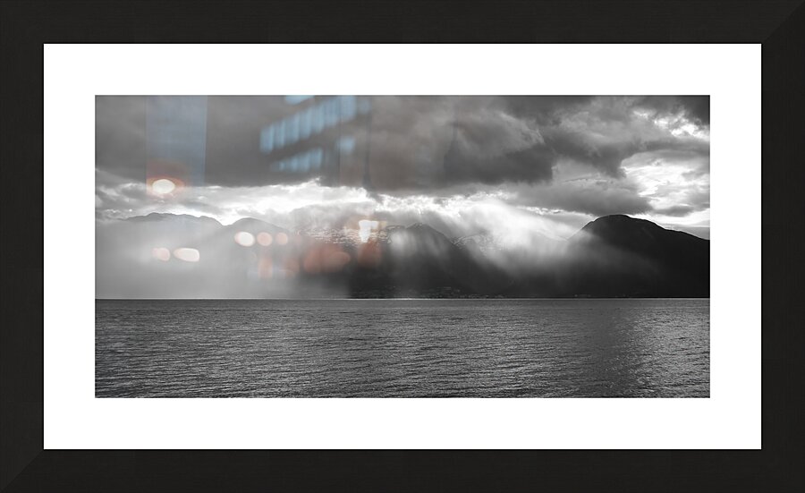 Balestrand Norway Sunset Sun Rays Picture Frame print