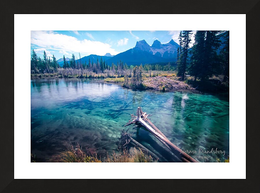 Banff Alberta Canada Bow River Canmore Picture Frame print