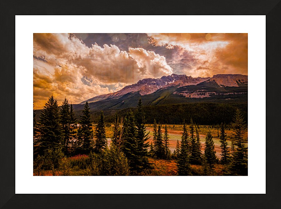 Icefield Parkway River Sunset 1 Picture Frame print