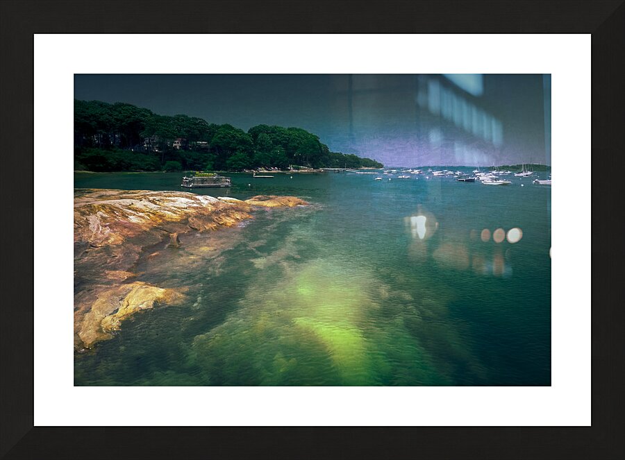 Falmouth Maine Town Landing Harbor Picture Frame print