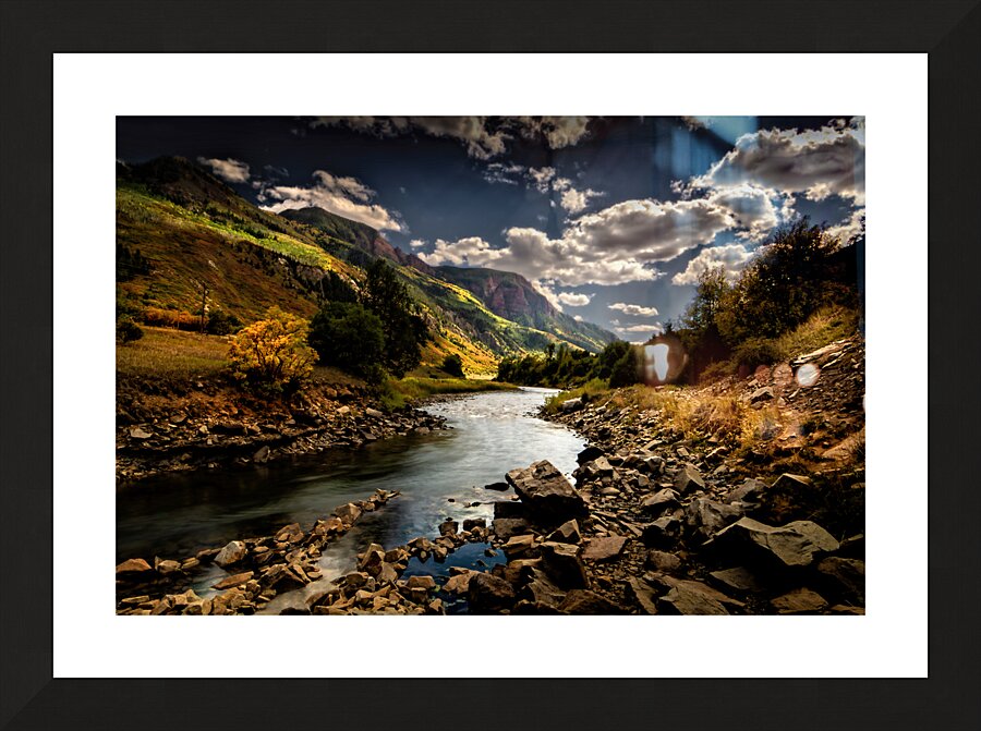 Colorado Crystal River in Autumn Picture Frame print