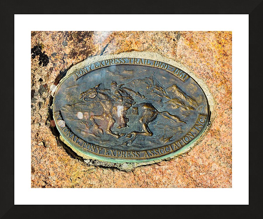 The Pony Express Rides Again Picture Frame print