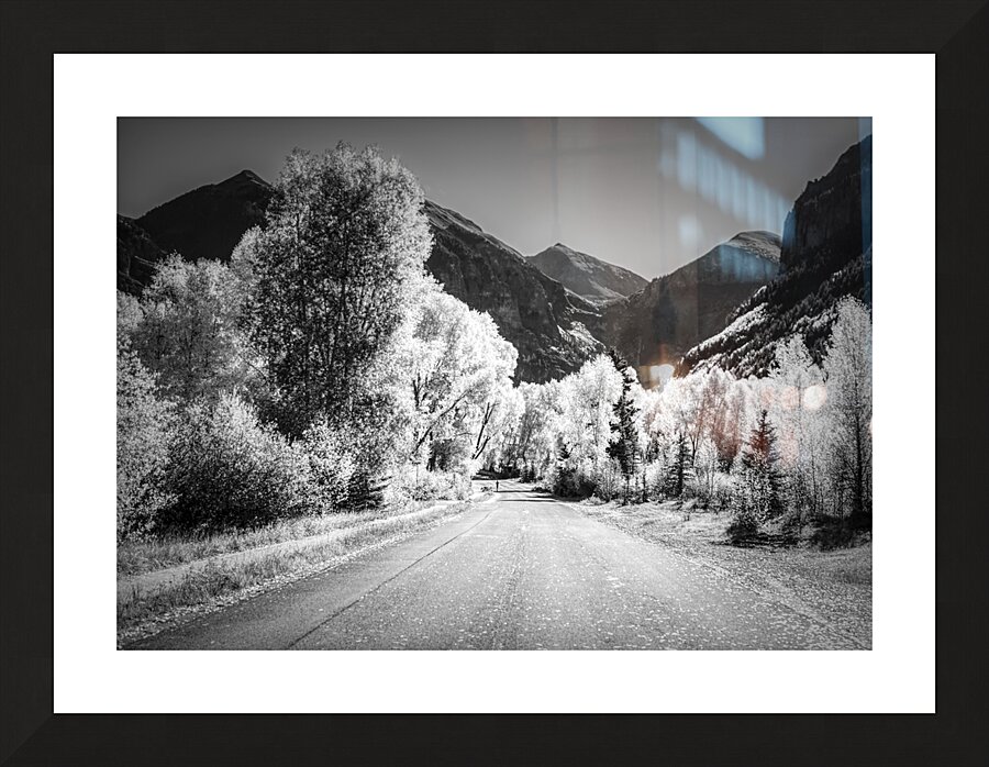 Aspen Backroad Mountain Runner Picture Frame print