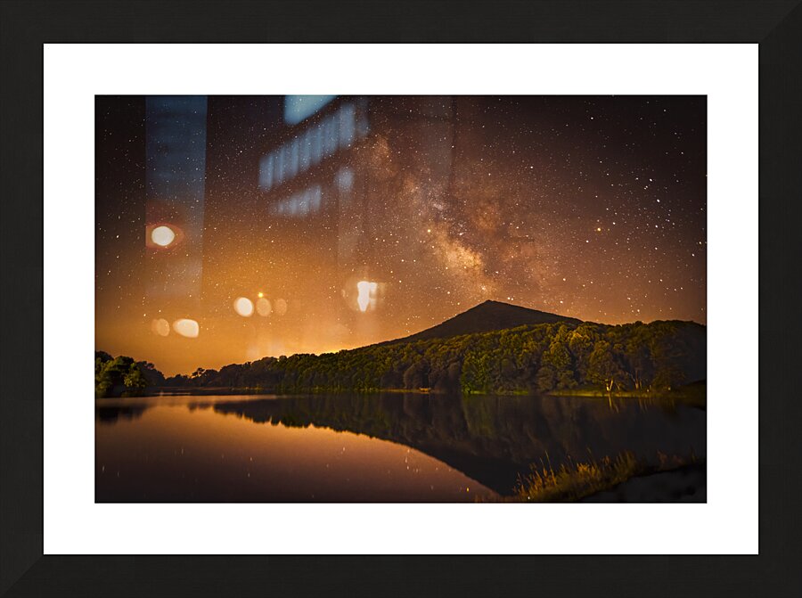 Blue Ridge Parkway Milky Way Picture Frame print