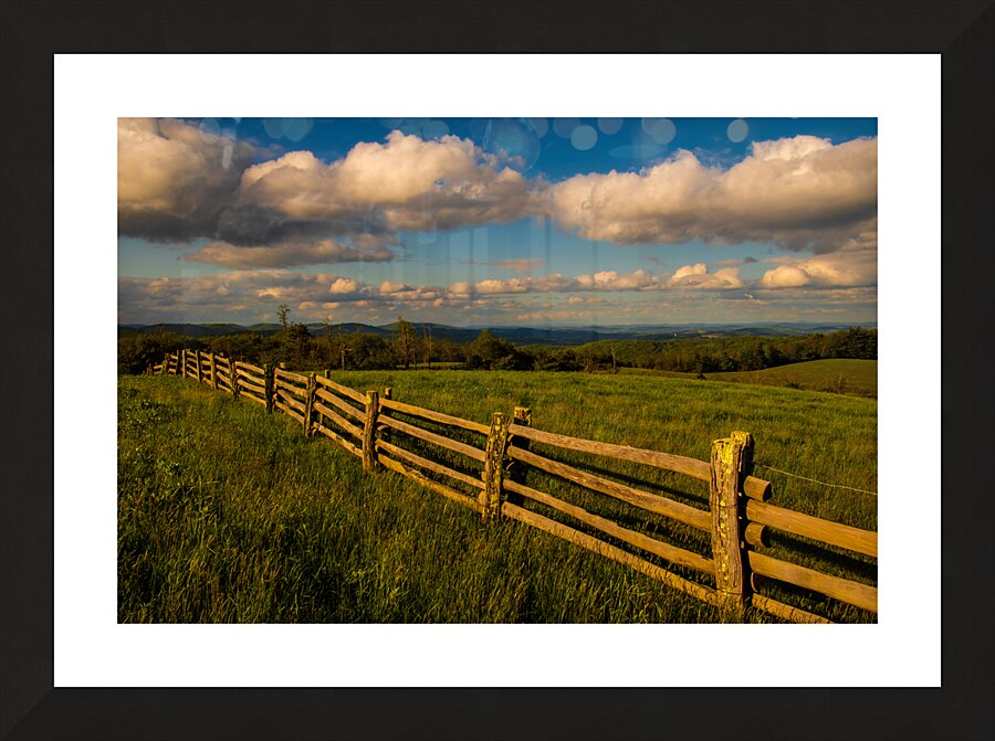 Blue Ridge Mountain Hilltop Picture Frame print