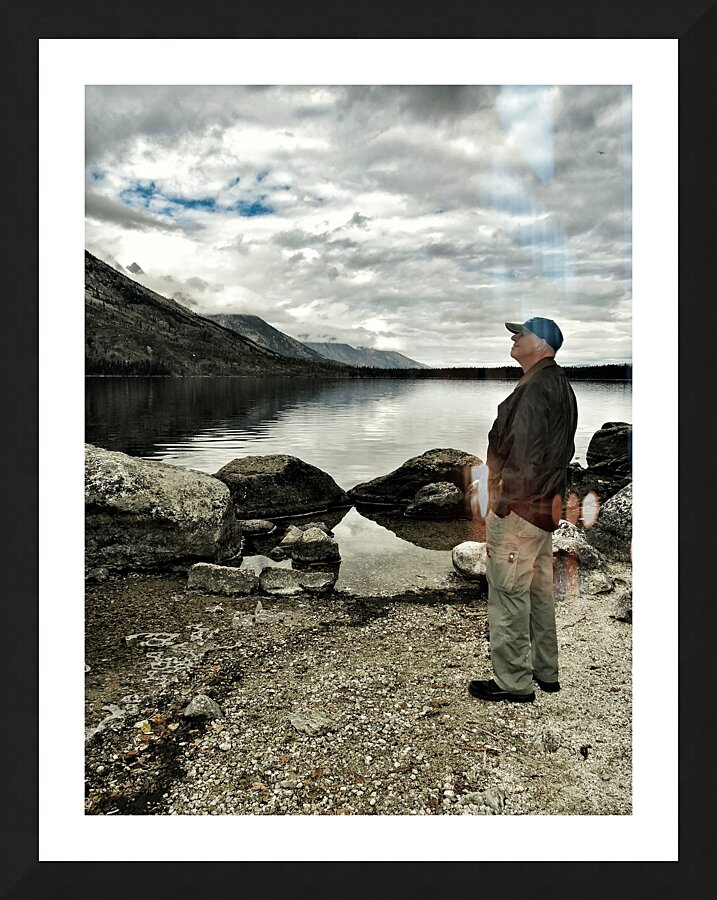 Teton Mountains The  Longing  Picture Frame print