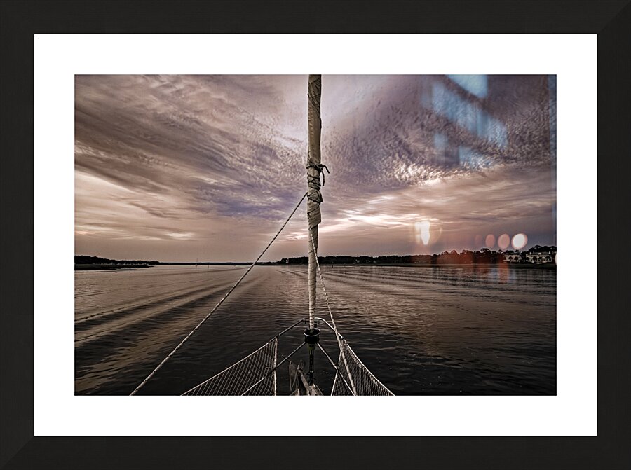 Hilton Head Better on an Americas Cup Yacht Picture Frame print