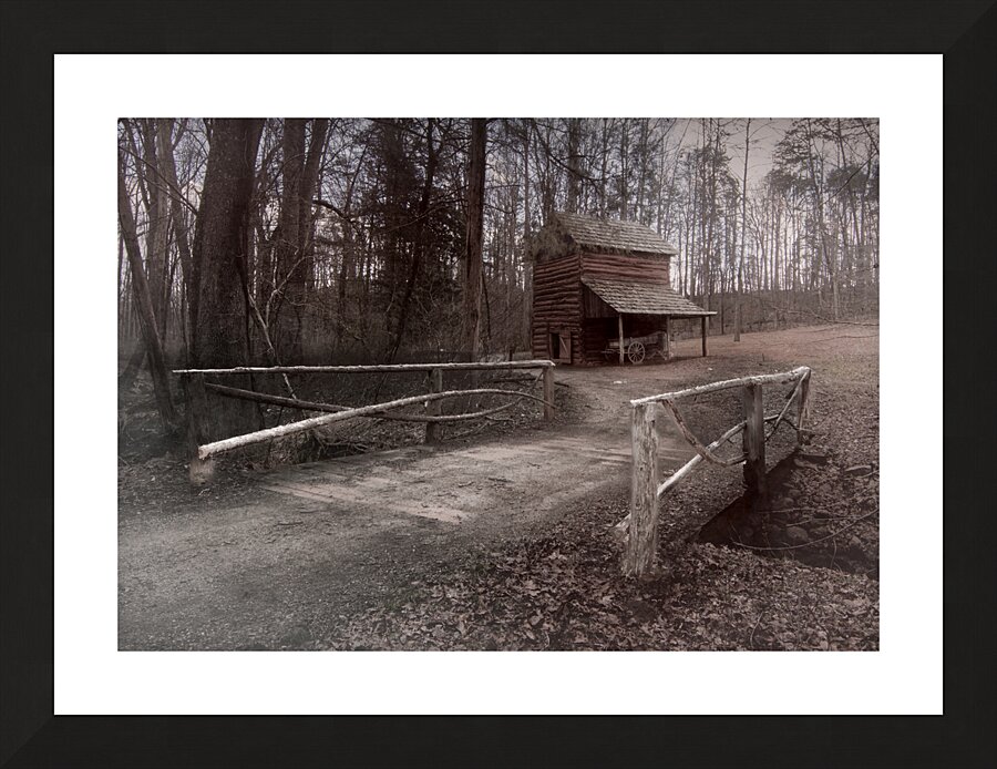 Booker T Washington Monument Barn and Buggy Picture Frame print