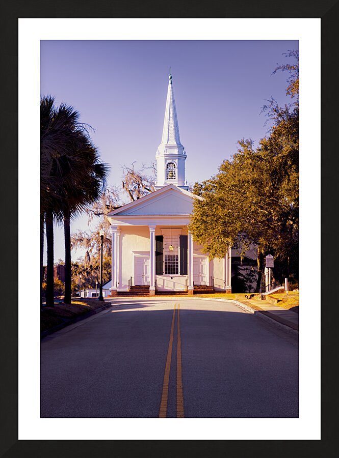 Waccamaw River Church Picture Frame print