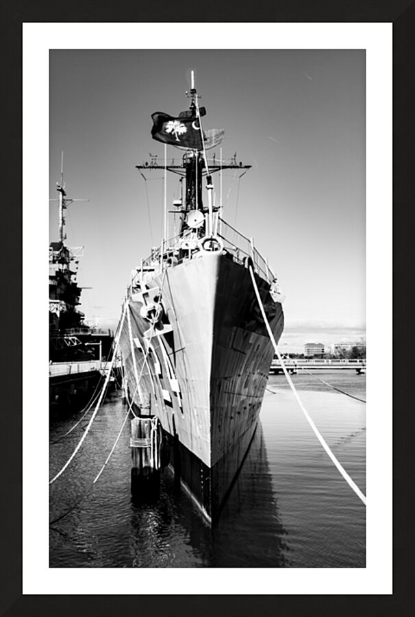 Charleston Mount Pleasant Patriots Point Destroyer 1 Picture Frame print