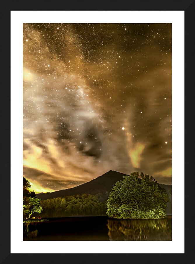 Blue Ridge Parkway Milky Way Picture Frame print