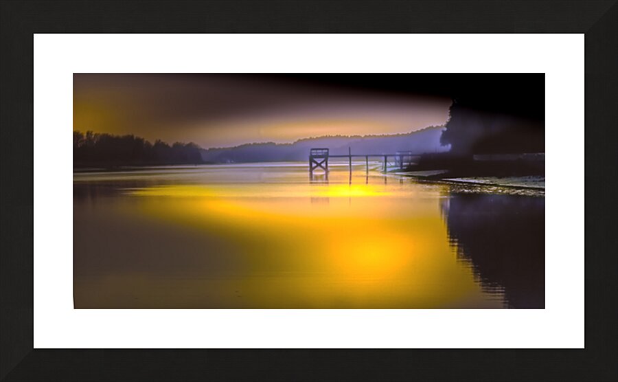 SC Inland Coastal Waterway Dock Picture Frame print