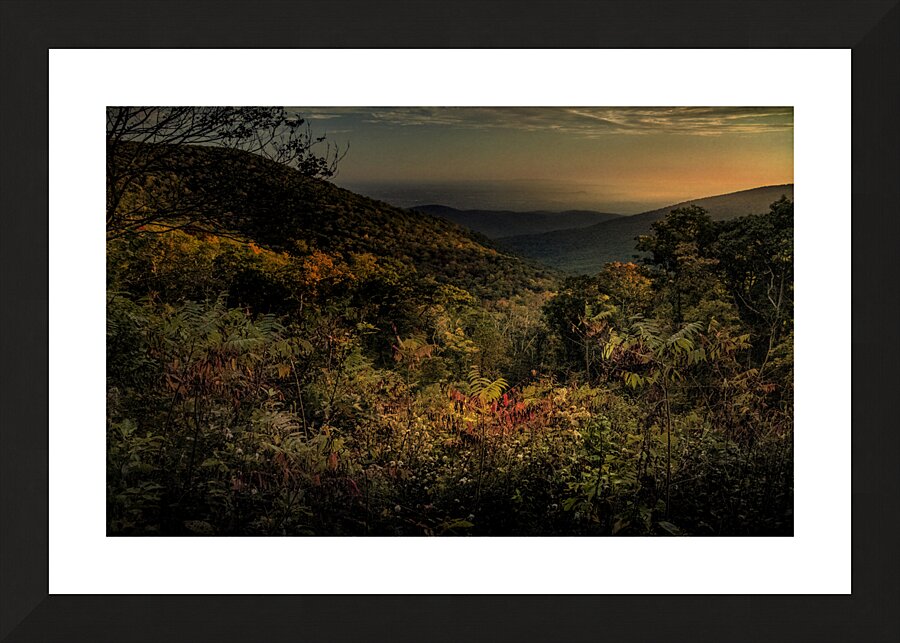 Blue Ridge Layers of Autumn Picture Frame print